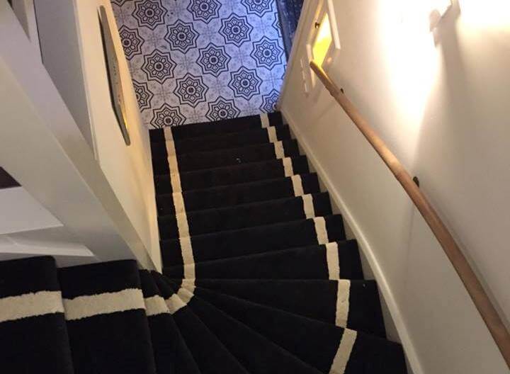 tapijt trapbekleding Harderwijk zwart wit